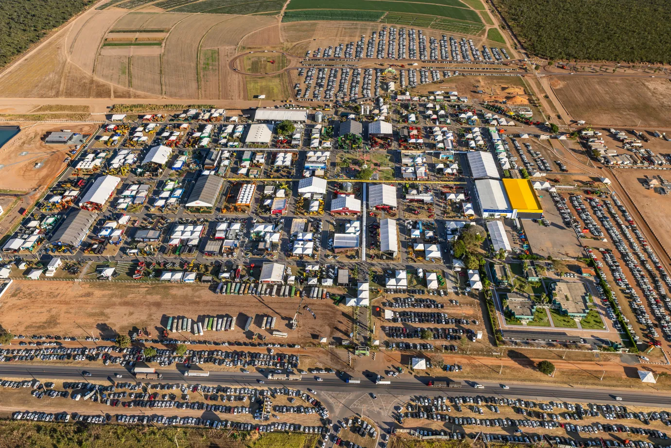 Vista aérea da Bahia Farm Show