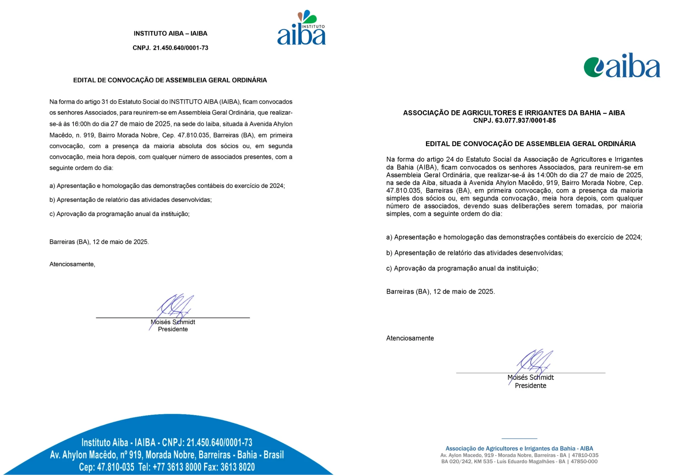 Banner Aviso - Portaria ADAB 056 de 31 de Maio de 2024