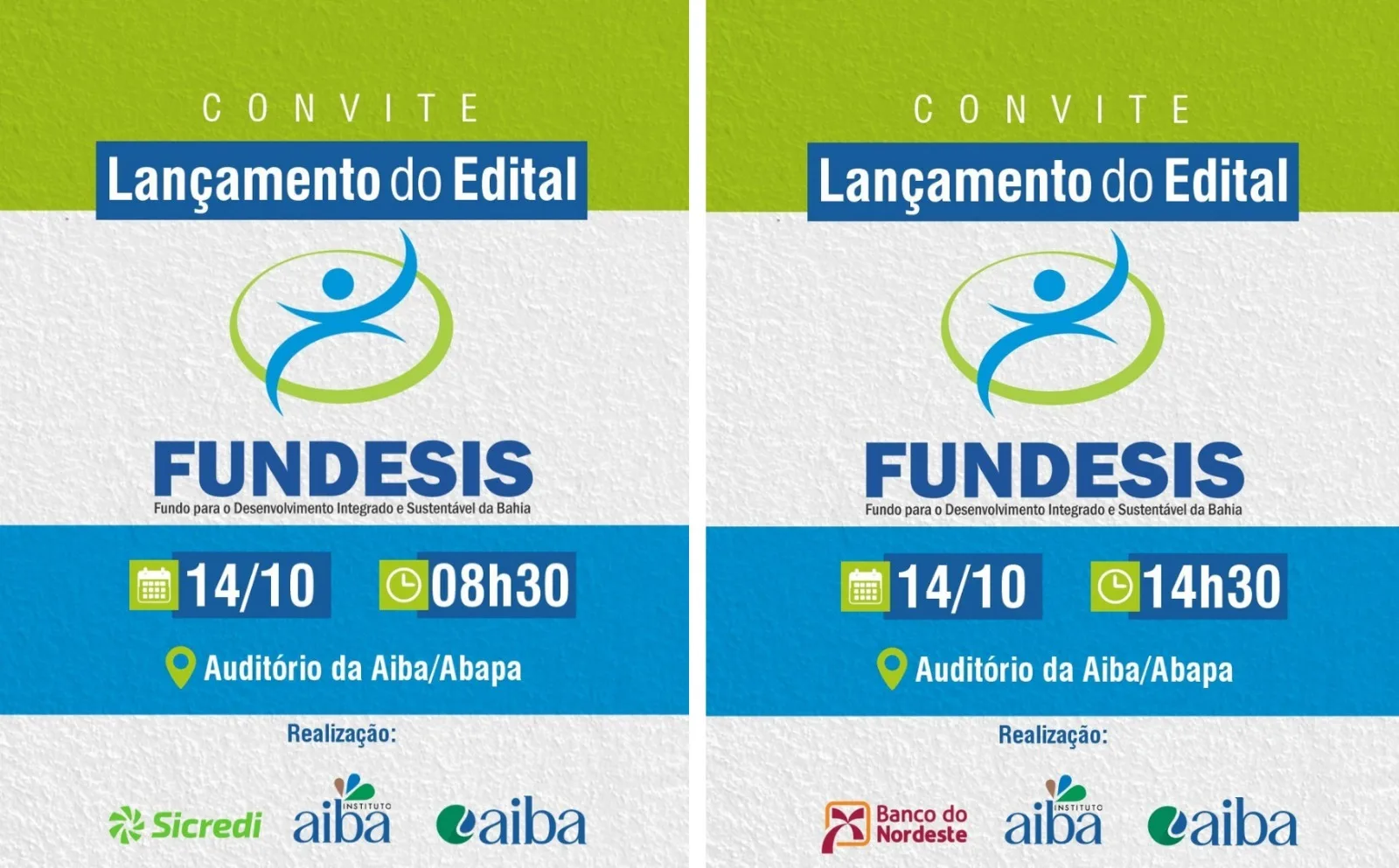 CONVITE - Lançamento do Edital Fundesis | AIBA