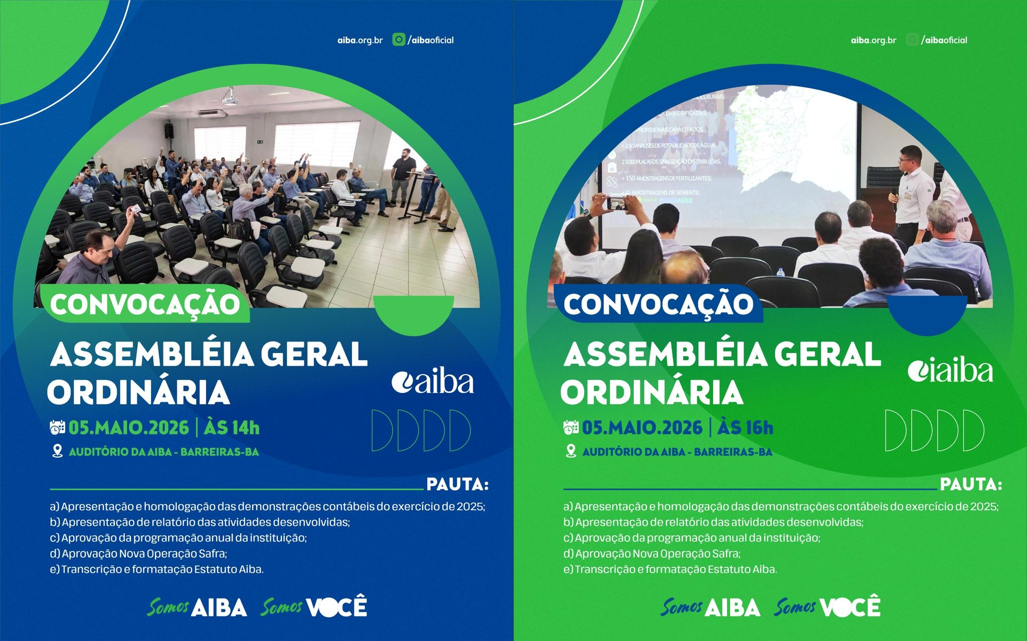 Prévia do edital de convocação da Assembleia Geral Ordinária