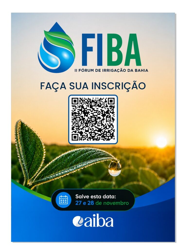 QR code inscrições - FIBA 2026 - 2ª edição do maior evento sobre irrigação do MATOPIBA acontecerá em novembro